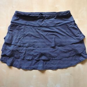 Athleta Swagger Skirt Navy Dot Stripe
